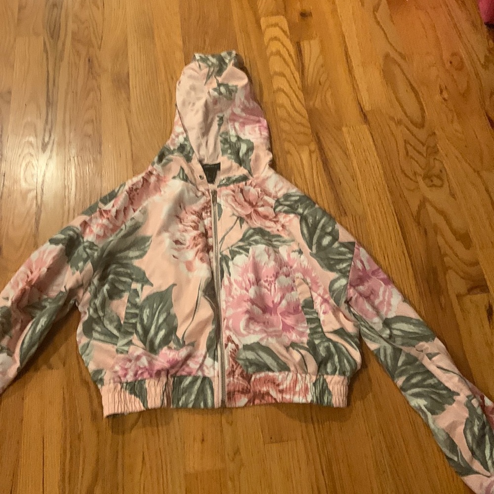 Forever 21 floral spring jacket bomber